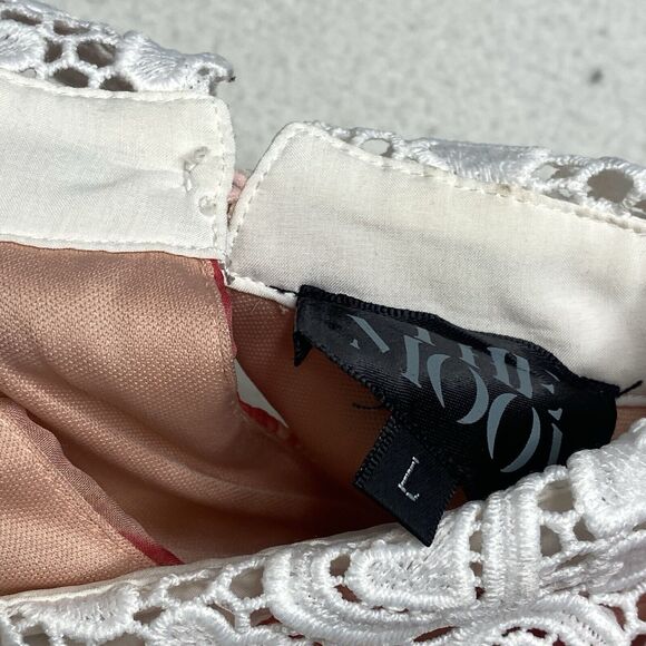 The Moon Sheer Heart Dress Womens L Pink Romantic Whimsical Balletcore Coquette - Picture 10 of 11